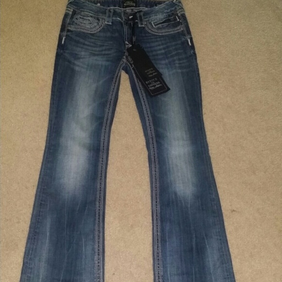 Rerock for Express sz 0 R jeans NWT Boot - Picture 4 of 4