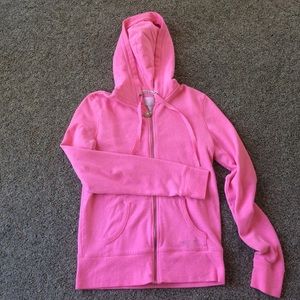 VS pink zip up hoodie