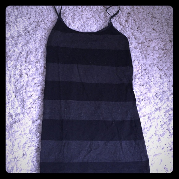 Grey and black tank top