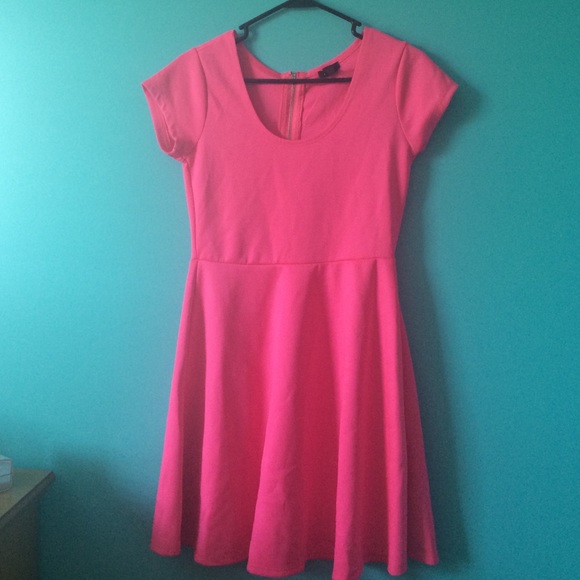 Hot pink dress