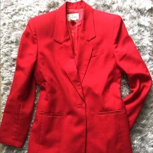 Simple red blazer