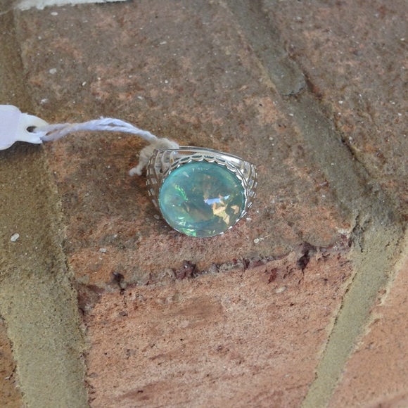 Classic Multicolored Dichroic Glass Ring - Picture 1 of 4