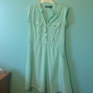 Mint green dress