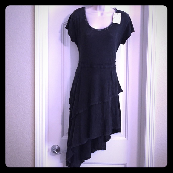 Free People asymmetrical tiered Fall dress