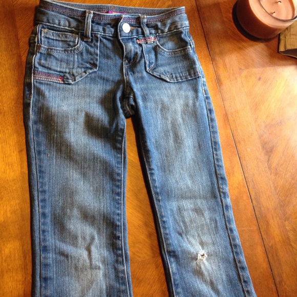 Girls blue jeans