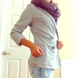 Anthropologie Gray Cartonnier Blazer