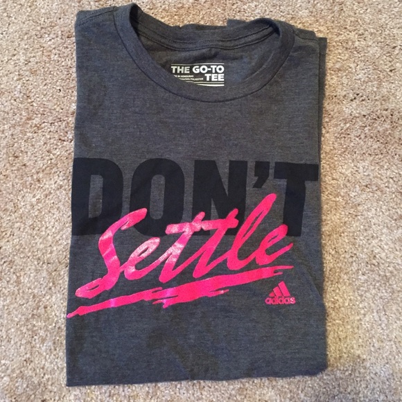 Adidas Tops - S/S Adidas "Don't Settle" Tee