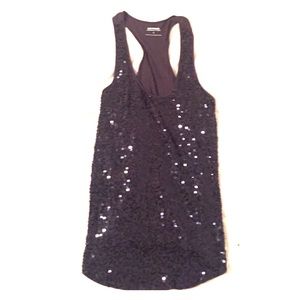 Express Grey sequence top