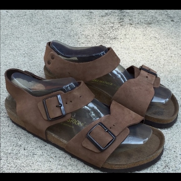 Brown Nubuck Birkenstock sandals