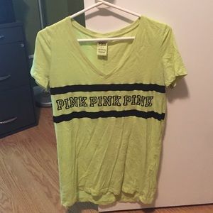 Yellow v-neck tee