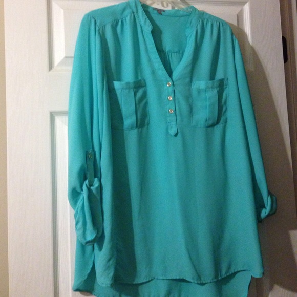 Turquoise blouse