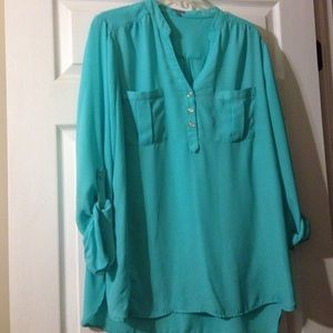 Turquoise blouse