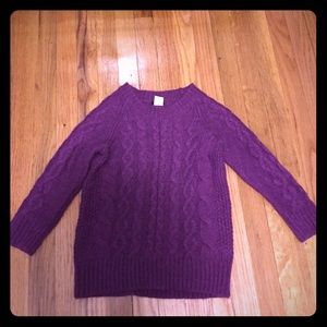 J. Crew Purple fisherman sweater