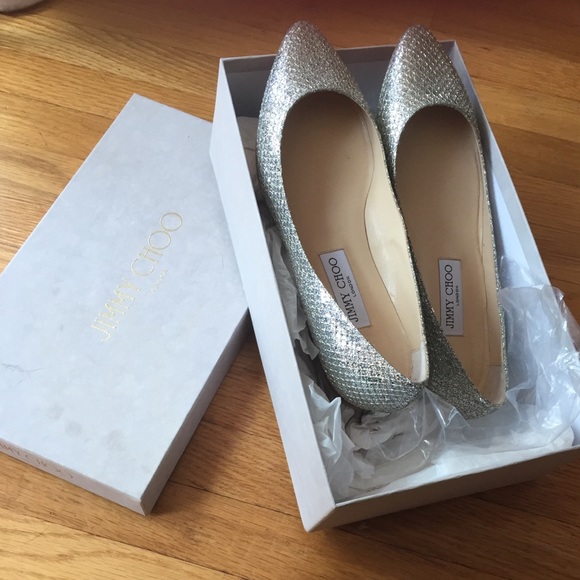 SOLD 🎉🎉 Jimmy choo glitter flats 39