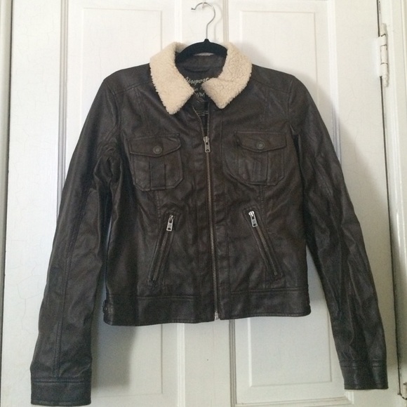 Aeropostale Brown Leather Jacket