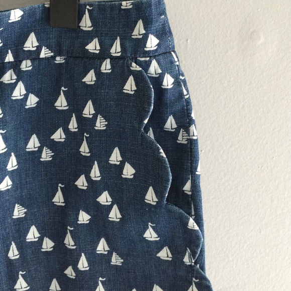 J.Crew Chambray Sailboat Shorts - Picture 2 of 4