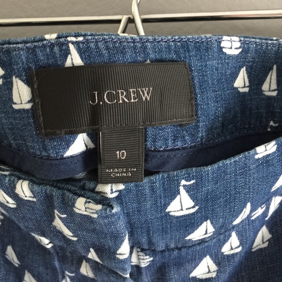 J.Crew Chambray Sailboat Shorts - Picture 3 of 4