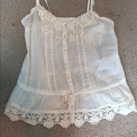 Abercrombie kids white tank top