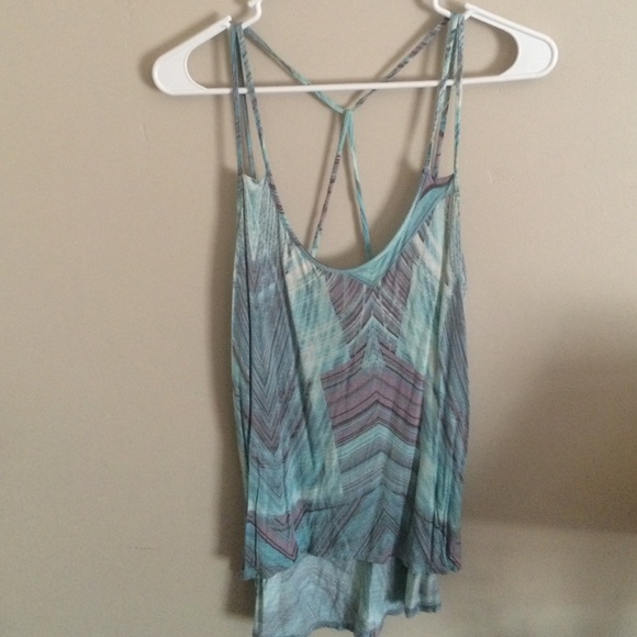 Blue and purple tank top