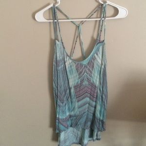 Blue and purple tank top