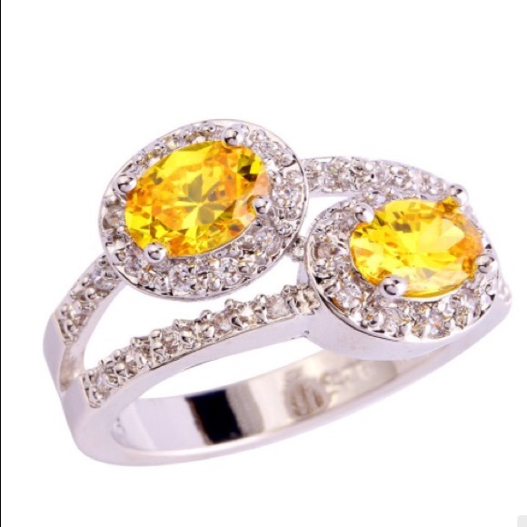 LAB CREATED  CITRINE RING. Price firm - Picture 1 of 4