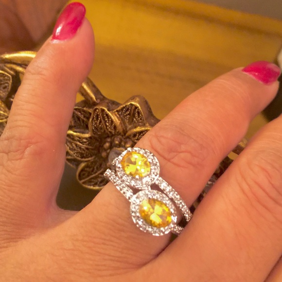 LAB CREATED CITRINE RING. Price firm - Picture 4 of 4