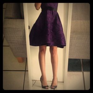 Super cute dark purple cocktail dress!