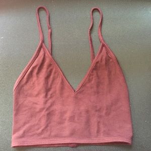 dark maroon bralette