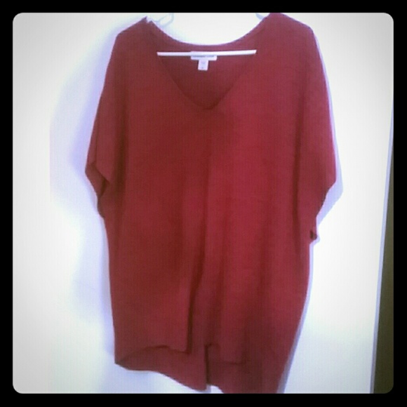 Soft and Cozy Cranberry Red Dolomon Sweater