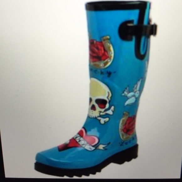 ed hardy rain boots