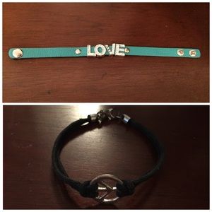 Love bracelet & peace bracelet