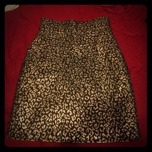 Cheetah print skirt