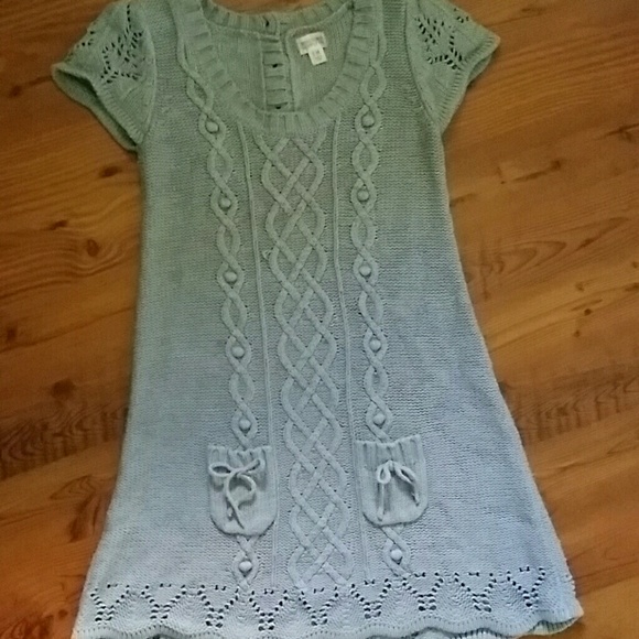 Grey sweater dress