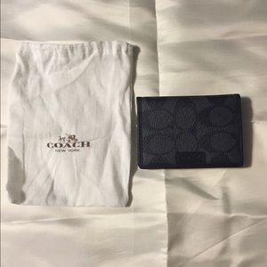 Coach ID/Card Wallet Black