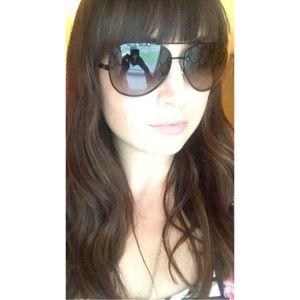 Dolce & Gabbana Black Aviator Sunglasses