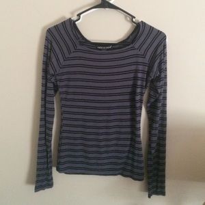 Long sleeve striped top