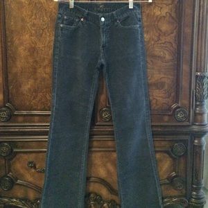 Seven 7 for All Mankind Navy Corduroy Pants 27