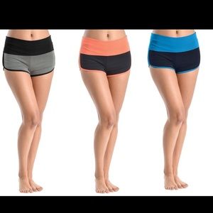Women's yoga/dolphin shorts 3 pack