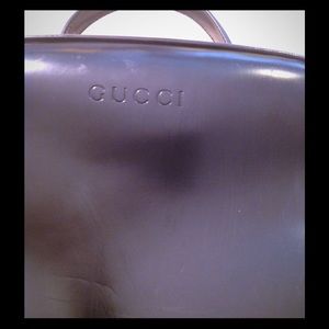 Gucci cosmetic bag with bamboo zipper pulls
