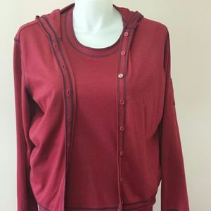 New Sport Savvy 3pc large red/blue top/pants set