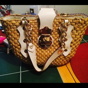 Michael Kors cute straw bag