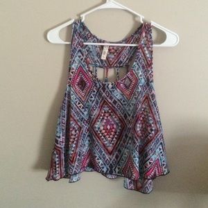 Colorful patterned tank top