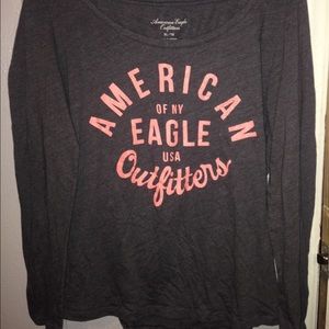 Hollister Grey Long Sleeve Top