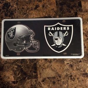 Raiders license Plate