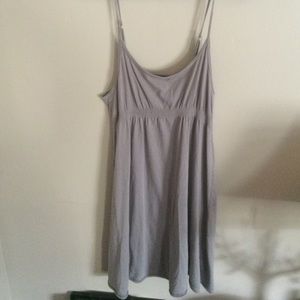 Grey spaghetti strap dress