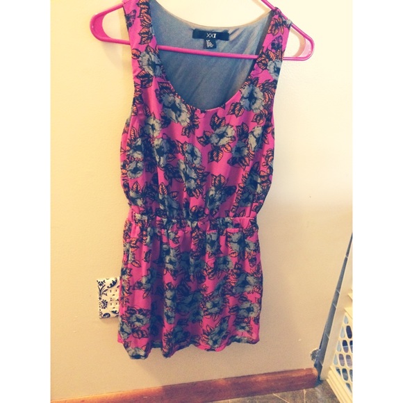 Pink floral dress