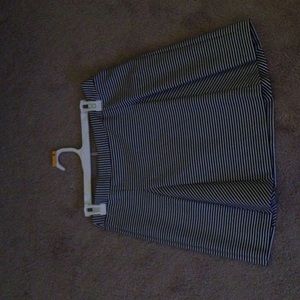 Michael kors black and white stripped skirt