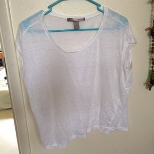 Sheer white tee