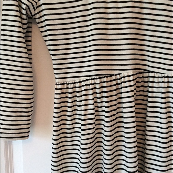 Cream + Black Striped Dress - Picture 2 of 4