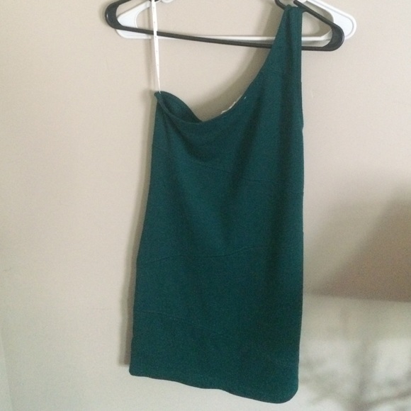 Teal bandage dress